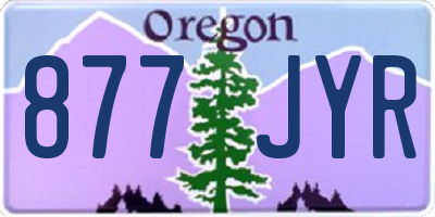 OR license plate 877JYR