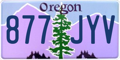 OR license plate 877JYV