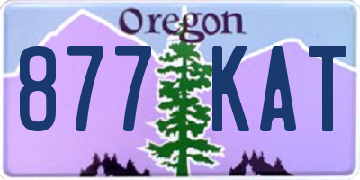 OR license plate 877KAT