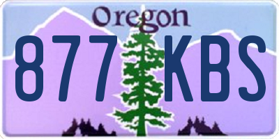 OR license plate 877KBS