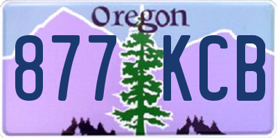 OR license plate 877KCB