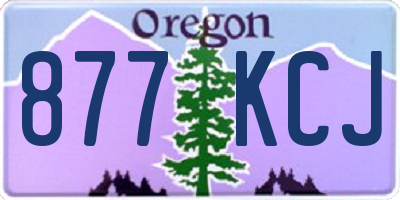 OR license plate 877KCJ
