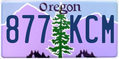 OR license plate 877KCM