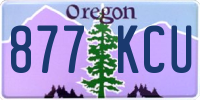 OR license plate 877KCU
