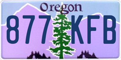 OR license plate 877KFB