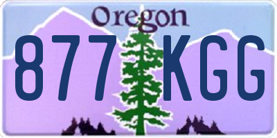 OR license plate 877KGG