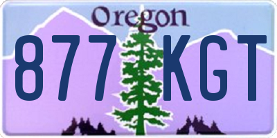 OR license plate 877KGT