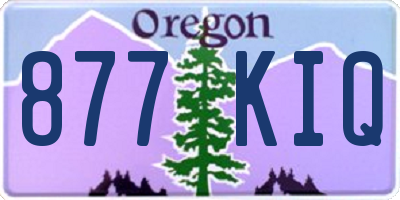OR license plate 877KIQ