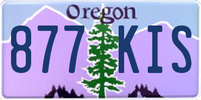 OR license plate 877KIS