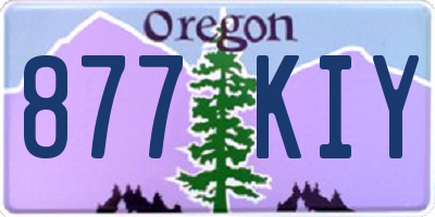 OR license plate 877KIY