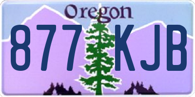 OR license plate 877KJB