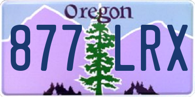 OR license plate 877LRX