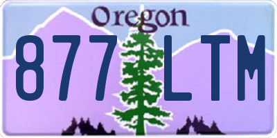 OR license plate 877LTM