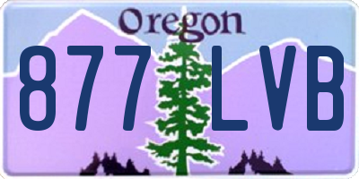 OR license plate 877LVB