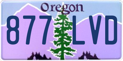 OR license plate 877LVD