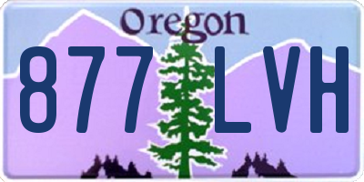 OR license plate 877LVH