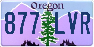 OR license plate 877LVR