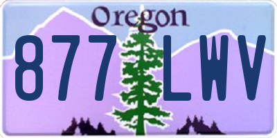 OR license plate 877LWV
