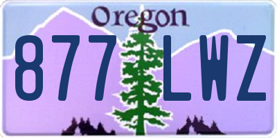 OR license plate 877LWZ