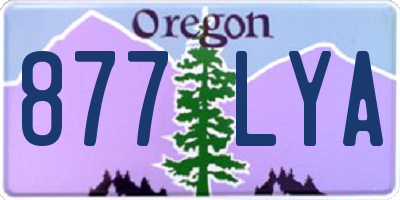 OR license plate 877LYA