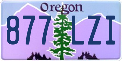 OR license plate 877LZI