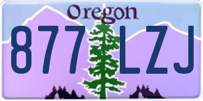 OR license plate 877LZJ