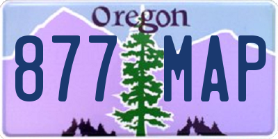 OR license plate 877MAP