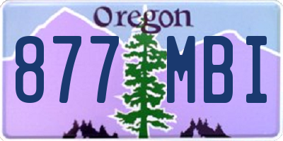 OR license plate 877MBI