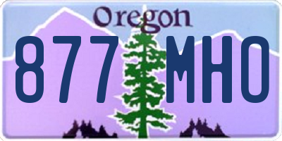 OR license plate 877MHO