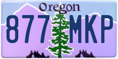 OR license plate 877MKP