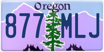 OR license plate 877MLJ