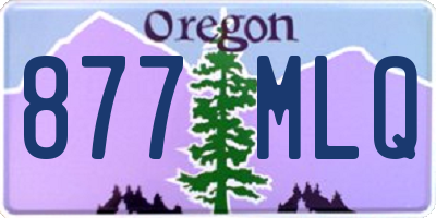 OR license plate 877MLQ