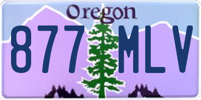 OR license plate 877MLV