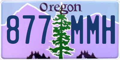 OR license plate 877MMH
