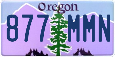 OR license plate 877MMN