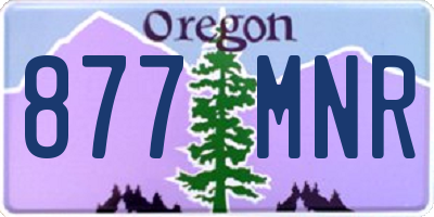OR license plate 877MNR