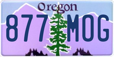 OR license plate 877MOG