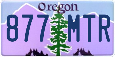 OR license plate 877MTR