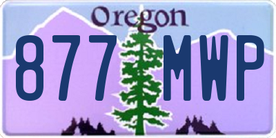 OR license plate 877MWP