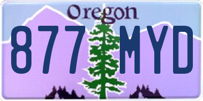 OR license plate 877MYD