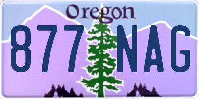 OR license plate 877NAG