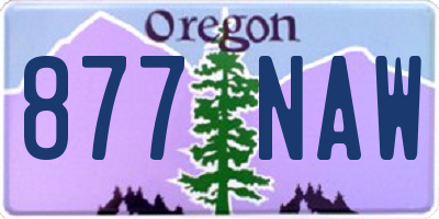 OR license plate 877NAW