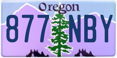 OR license plate 877NBY