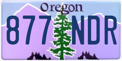 OR license plate 877NDR