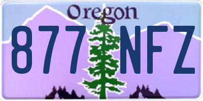 OR license plate 877NFZ