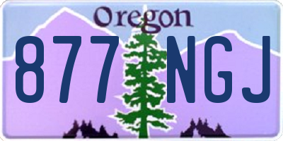 OR license plate 877NGJ