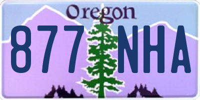 OR license plate 877NHA