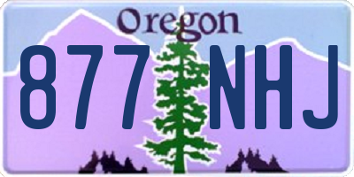 OR license plate 877NHJ