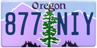 OR license plate 877NIY