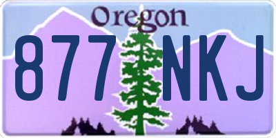 OR license plate 877NKJ